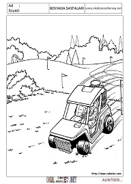 Hot-wheels boyama sayfaları